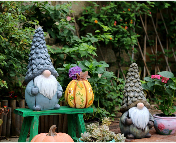 Garden Figure Sculpture Statues, Gnome Statue for Garden Ornaments, Garden Decoration Ideas, Villa Courtyard Decor, Outdoor Garden Decoration-ArtWorkCrafts.com
