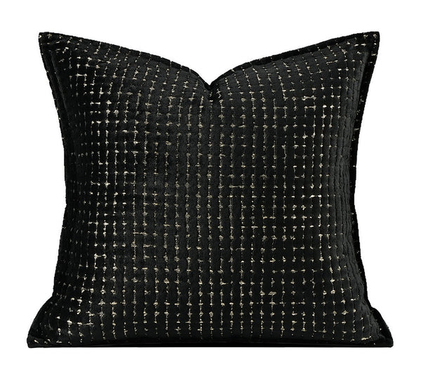 Decorative Pillow Covers, Modern Pillows for Couch, Decorative Throw Pillows for Living Room, Black Modern Sofa Pillows-ArtWorkCrafts.com