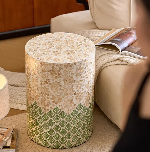 Small End Table, Portable Casual Side Table, Shell Small Sofa Side Table, Modern Side Table, Contemporary Bedside Table, Bedside Small Side Table, Creative Coffee Table, Contemporary Side Table-ArtWorkCrafts.com