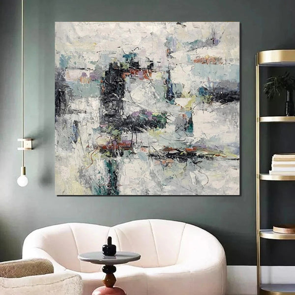 Large Simple Modern Art, Abstract Acrylic Painting, Bedroom Wall Art Paintings, Contemporary Wall Art Paintings, Acrylic Paintings for Living Room-ArtWorkCrafts.com