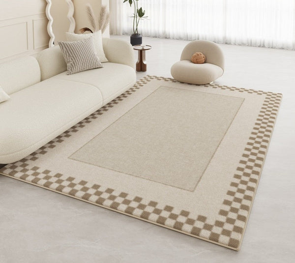 Modern Rugs for Dining Room, Simple Large Modern Rugs for Living Room, Abstract Modern Rugs for Bedroom, Abstract Geometric Modern Rugs-ArtWorkCrafts.com