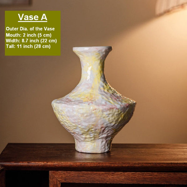 Modern Bouquet Flower Vases, Handmade Water Holding Flower Vases, Centerpiece on Dining Table, Large Flower Vase on Table, Pottery Flower Vases-ArtWorkCrafts.com