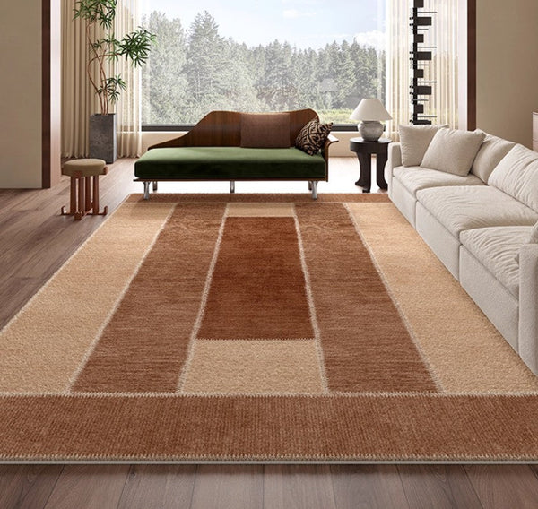 Abstract Modern Carpets for Living Room, Modern Rugs for Dining Room, Contemporary Rugs for Bedroom, Mid Century Modern Rugs Next to Bed-ArtWorkCrafts.com