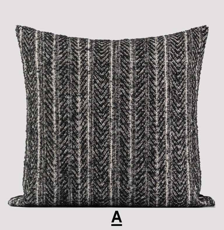 Contemporary Throw Pillows for Living Room, Modern Sofa Pillows, Extra Large Decorative Pillows for Couch, Modern Square Pillows-ArtWorkCrafts.com