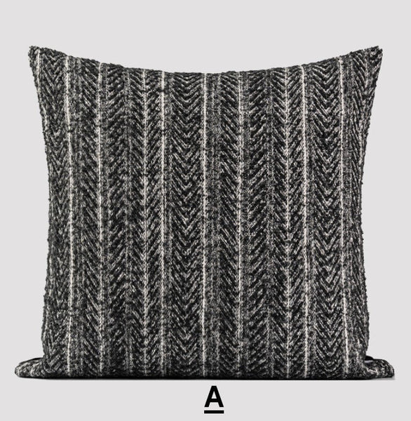 Contemporary Throw Pillows for Living Room, Modern Sofa Pillows, Extra Large Decorative Pillows for Couch, Modern Square Pillows-ArtWorkCrafts.com