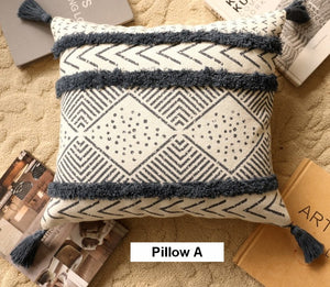 Oriental Square Pillows for Couch, Decorative Throw Pillows for Dining Room, Decorative Sofa Pillow Covers, Bohemian Geometric Modern Pillows-ArtWorkCrafts.com