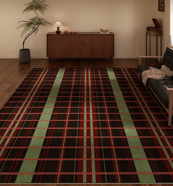 Mid Century Modern Rugs, Contemporary Modern Rugs for Living Room, Colorful Absract Rugs for Bedroom, Minimalist Geometric Rugs for Living Room-ArtWorkCrafts.com
