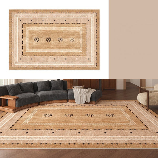 Contemporary Rugs for Bedroom, Mid Century Modern Rugs Next to Bed, Abstract Modern Carpets for Living Room, Modern Rugs for Dining Room-ArtWorkCrafts.com