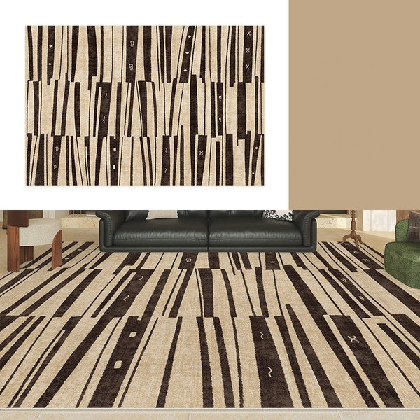 Contemporary Abstract Rugs Next to Bed, Modern Rugs under Dining Room Table, Geometric Modern Carpets for Office, Large Modern Rugs for Living Room-ArtWorkCrafts.com