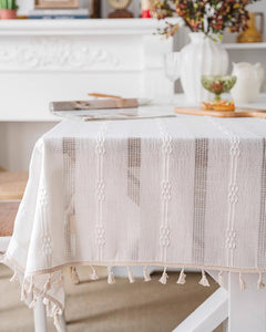 Rustic Table Covers for Kitchen, Linen Rectangular Tablecloth for Oval Table, Country Farmhouse Tablecloth, Large Rectangle Tablecloth for Dining Room Table-ArtWorkCrafts.com