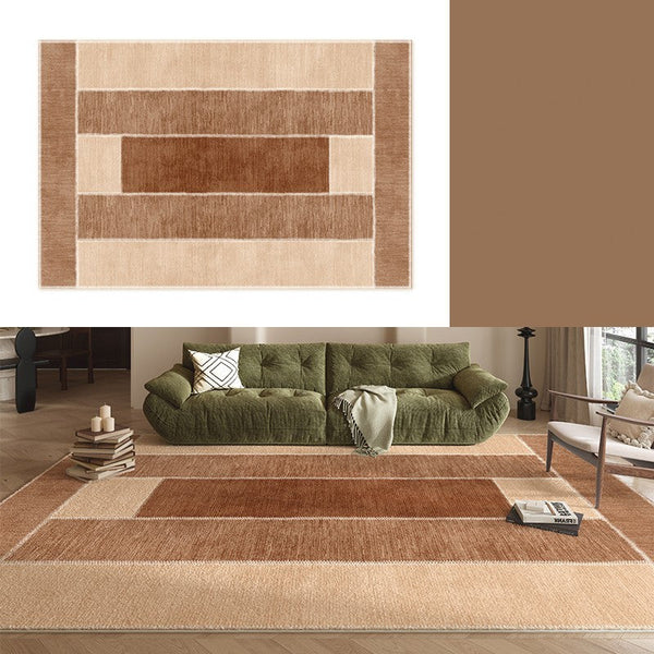 Abstract Modern Carpets for Living Room, Modern Rugs for Dining Room, Contemporary Rugs for Bedroom, Mid Century Modern Rugs Next to Bed-ArtWorkCrafts.com