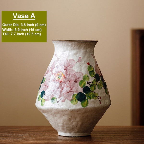 Flower Vases on Table, Handmade Water Holding Flower Vases, Centerpiece on Dining Table, Modern Porcelain Flower Vases, Ceramic Bouquet Vases-ArtWorkCrafts.com