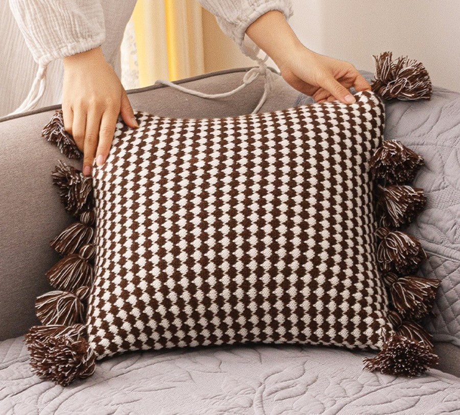 Decorative Pillow Covers, Square Modern Decorative Pillows for Couch, Modern Decorative Pillows for Bedroom, Contemporary Modern Sofa Pillows-ArtWorkCrafts.com