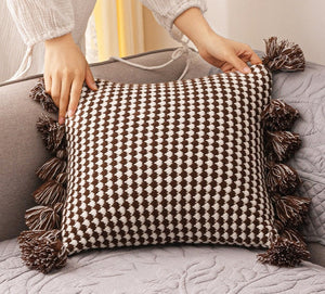 Decorative Pillow Covers, Square Modern Decorative Pillows for Couch, Modern Decorative Pillows for Bedroom, Contemporary Modern Sofa Pillows-ArtWorkCrafts.com