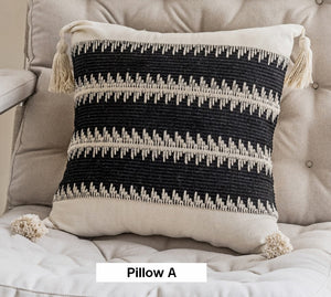 Decorative Pillow Covers, Large Modern Decorative Pillows for Bedroom, Large Square Modern Decorative Pillows for Couch, Contemporary Modern Sofa Pillows-ArtWorkCrafts.com