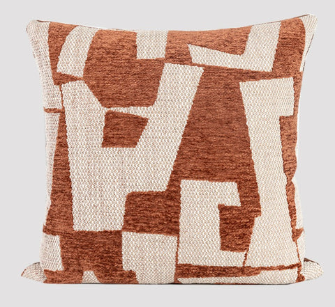 Contemporary Throw Pillow for Living Room, Modern Square Pillows, Large Abstract Throw Pillows for Couch, Modern Sofa Throw Pillows