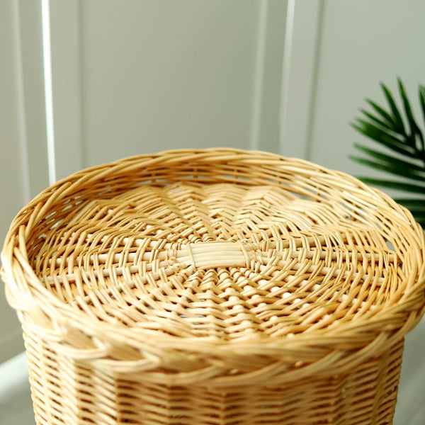Large Cat House Basket with Washable Cushion for Indoor Cats and Dogs, Triple-Layer Cat Bed-ArtWorkCrafts.com