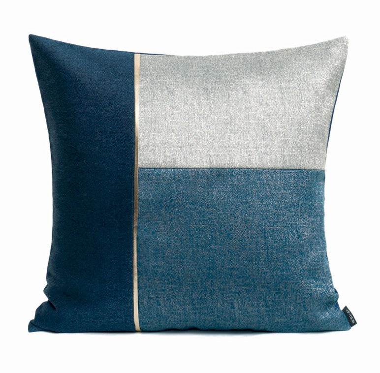 Decorative Modern Sofa Pillows, Blue Modern Throw Pillows, Large Modern Pillows for Living Room, Modern Throw Pillows for Couch-ArtWorkCrafts.com