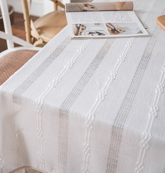 Rustic Table Covers for Kitchen, Linen Rectangular Tablecloth for Oval Table, Country Farmhouse Tablecloth, Large Rectangle Tablecloth for Dining Room Table-ArtWorkCrafts.com