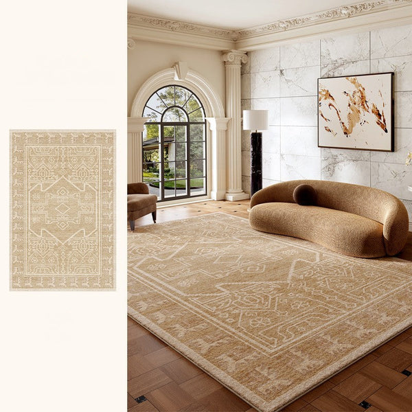 Large Modern Rugs under Dining Room Table, Contemporary Abstract Rugs Next to Bed, Geometric Modern Carpets for Office, Vintage Soft Turkish Rug for Living Room-ArtWorkCrafts.com