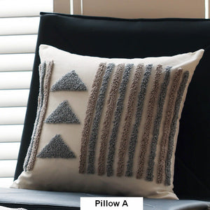 Decorative Pillows for Bedroom, Square Modern Throw Pillows for Couch, Modern Decorative Pillows for Interior Design, Contemporary Modern Sofa Pillow Covers-ArtWorkCrafts.com