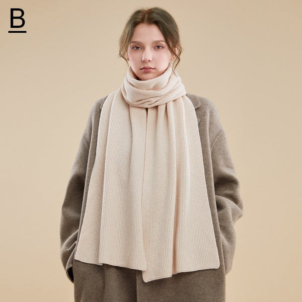 Beige Winter Scarf, Fashion Designer Scarf, Cold Weather Scarf, Cashmere Scarf for Women, Casual Scarf for Women, Modern Wool Scarf for Women-ArtWorkCrafts.com