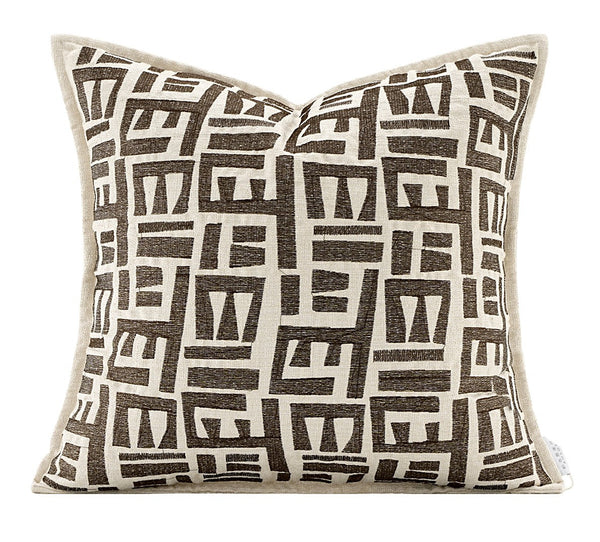 Simple Decorative Pillows for Couch, Contemporary Throw Pillows for Living Room, Modern Sofa Pillows, Modern Square Pillows-ArtWorkCrafts.com