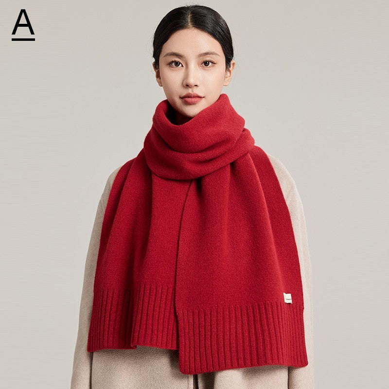 Modern Wool Scarf for Women, Soft Cashmere Scarf for Women, Casual Scarf for Women, Cold Weather Scarf, Fashion Designer Scarf, Winter Scarf-ArtWorkCrafts.com