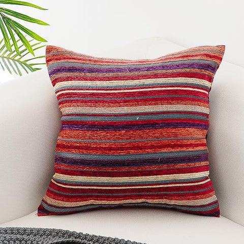 Modern Decorative Throw Pillows, Geometric Pattern Chenille Throw Pillow for Couch, Bohemian Decorative Sofa Pillows-ArtWorkCrafts.com