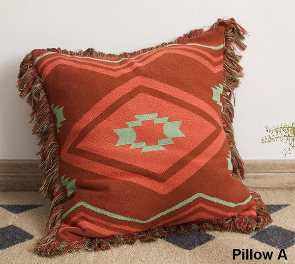 Simple Decorative Pillow Covers, Modern Decorative Pillow for Interior Design, Contemporary Modern Sofa Pillows for Bedroom, Square Modern Pillows for Couch-ArtWorkCrafts.com