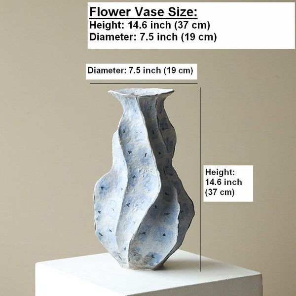 Porcelain Vases for Modern Home Decor, Contemporary Vases on Dining Table, Centerpiece Ceramic Bouquet Vases, Elegant Handmade Modern Flower Vase-ArtWorkCrafts.com