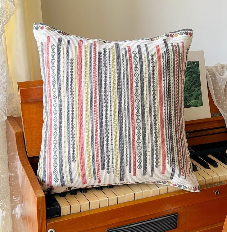 Decorative Throw Pillows for Dining Room, Bohemian Decorative Sofa Pillows, Geometric Modern Pillow Covers, Oriental Square Pillows for Couch-ArtWorkCrafts.com