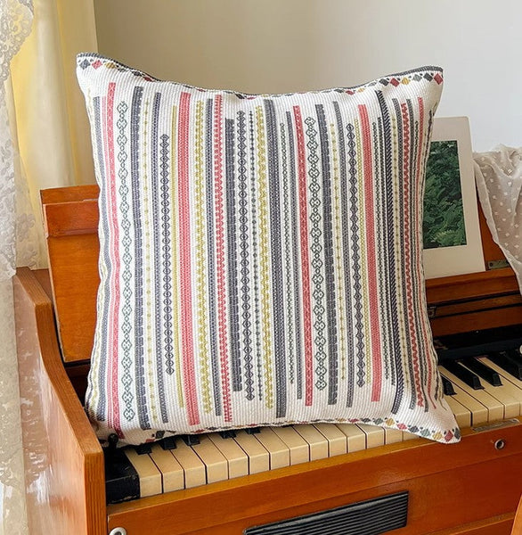 Decorative Throw Pillows for Dining Room, Bohemian Decorative Sofa Pillows, Geometric Modern Pillow Covers, Oriental Square Pillows for Couch-ArtWorkCrafts.com