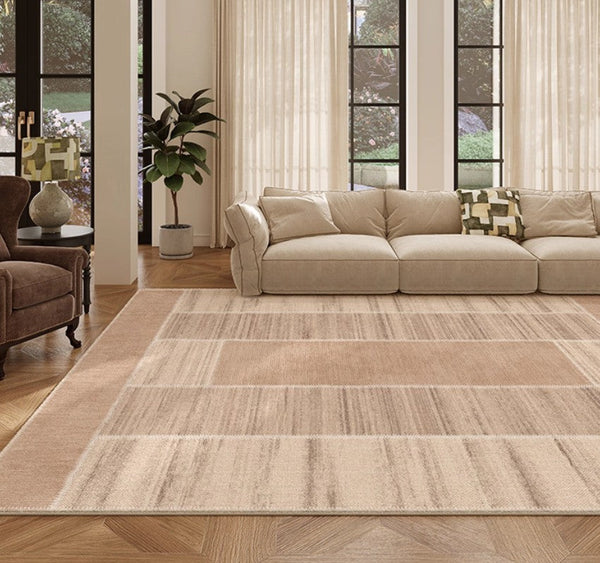 Modern Rugs for Dining Room, Contemporary Rugs for Bedroom, Abstract Modern Carpets for Living Room, Mid Century Modern Rugs Next to Bed-ArtWorkCrafts.com