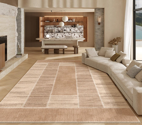 Modern Rugs for Dining Room, Contemporary Rugs for Bedroom, Abstract Modern Carpets for Living Room, Mid Century Modern Rugs Next to Bed-ArtWorkCrafts.com