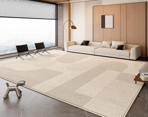 Bedroom Modern Rugs, Contemporary Modern Rugs for Living Room, Modern Rugs for Dining Room, Abstract Geometric Modern Rugs-ArtWorkCrafts.com