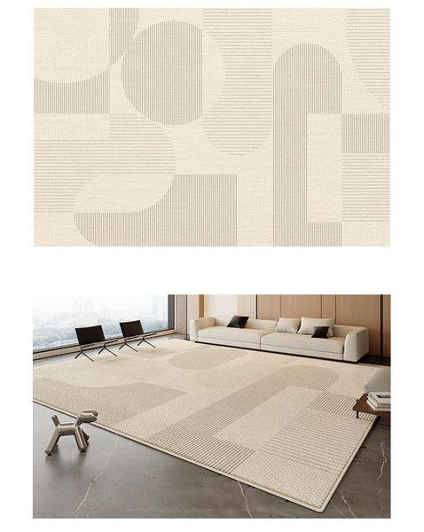 Bedroom Modern Rugs, Contemporary Modern Rugs for Living Room, Modern Rugs for Dining Room, Abstract Geometric Modern Rugs-ArtWorkCrafts.com