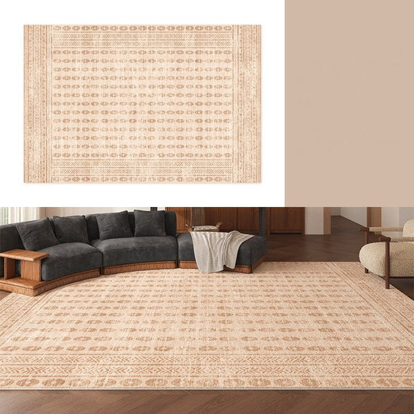 Mid Century Modern Rugs Next to Bed, Contemporary Rugs for Bedroom, Abstract Modern Carpets for Living Room, Modern Rugs for Dining Room-ArtWorkCrafts.com