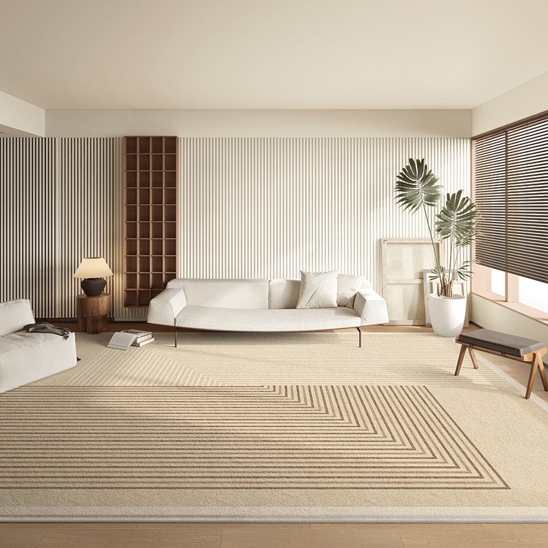 Geometric Contemporary Rugs for Dining Room, Oversized Modern Rug for Living Room, Bedroom Floor Rugs, Extra Large Modern Rugs for Living Room-ArtWorkCrafts.com