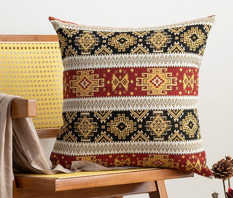 Decorative Throw Pillows, Bohemia Sofa Pillows for Living Room, Geometric Pattern Throw Pillow for Couch, Large Bohemian Decorative Sofa Pillows-ArtWorkCrafts.com