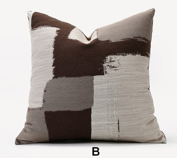 Geometric Modern Sofa Pillows, Abstract Decorative Pillows for Couch, Contemporary Throw Pillows, Modern Pillows for Bedroom, Modern Sofa Pillows-ArtWorkCrafts.com