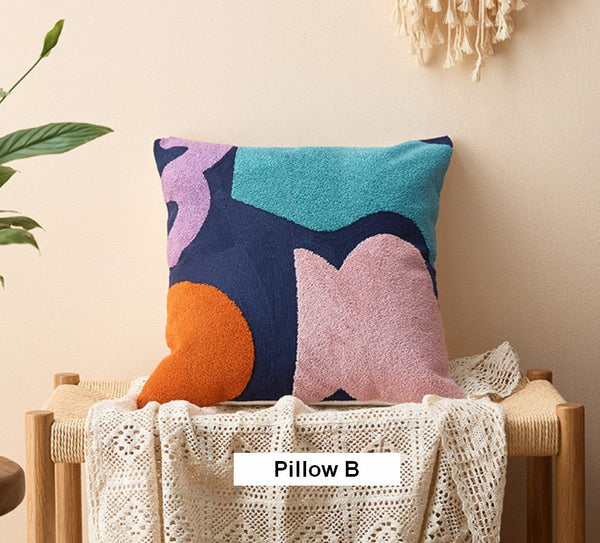 Large Modern Sofa Cushion, Decorative Pillow Covers, Modern Pillows for Couch, Abstract Decorative Throw Pillows for Living Room-ArtWorkCrafts.com