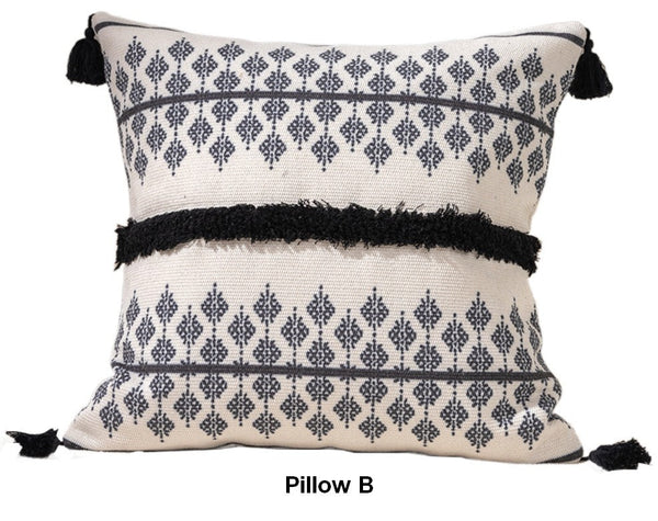 Bohemian Decorative Sofa Pillows for Bedroom, Decorative Square Pillow Covers, Geometric Pattern Decorative Pillow for Couch-ArtWorkCrafts.com