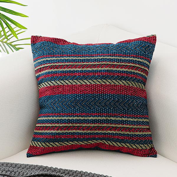 Modern Decorative Throw Pillows, Geometric Pattern Chenille Throw Pillow for Couch, Bohemian Decorative Sofa Pillows-ArtWorkCrafts.com