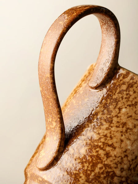 Modern Handmade Pottery Coffee Cup, Creative Brown Green Blue Ceramic Coffee Mugs, Large Unique Tea Cup, Large Capacity Coffee Cups-ArtWorkCrafts.com