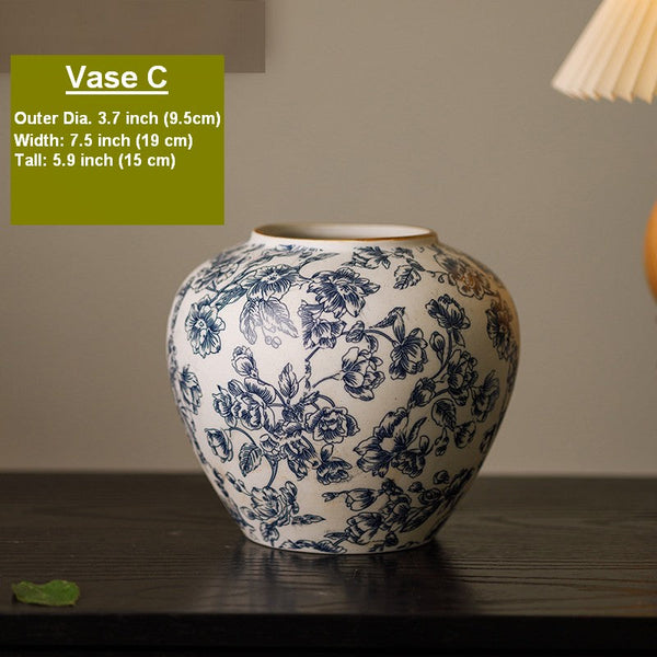 Centerpiece on Dining Table, Flower Vase on Table, Handmade Water Holding Flower Vases, Porcelain Flower Vases, Modern Ceramic Bouquet Vases-ArtWorkCrafts.com