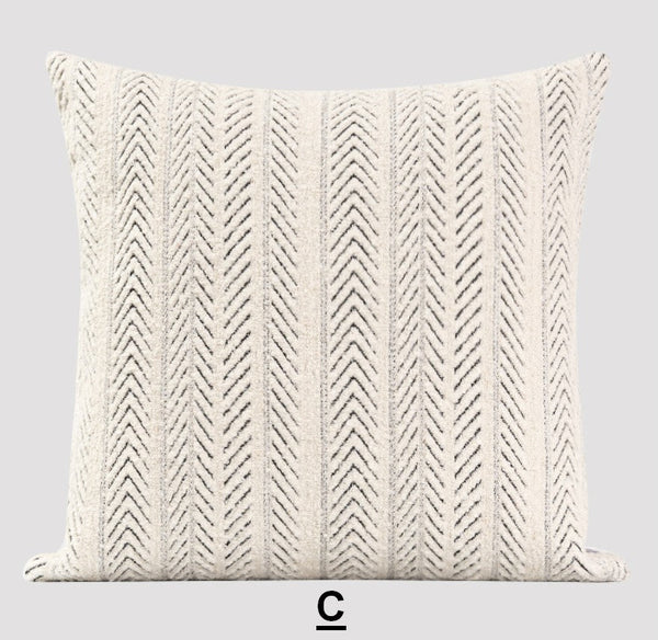 Contemporary Throw Pillows for Living Room, Modern Sofa Pillows, Extra Large Decorative Pillows for Couch, Modern Square Pillows-ArtWorkCrafts.com