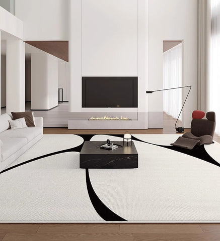Abstract Contemporary Modern Rugs, Large Modern Rugs for Living Room, Geometric Modern Rugs for Bedroom, Modern Rugs for Dining Room