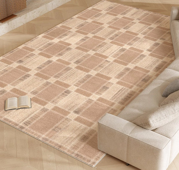 Contemporary Rugs for Bedroom, Abstract Modern Carpets for Living Room, Modern Rugs for Dining Room, Mid Century Modern Rugs Next to Bed-ArtWorkCrafts.com