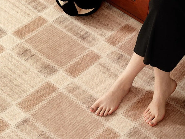 Contemporary Rugs for Bedroom, Abstract Modern Carpets for Living Room, Modern Rugs for Dining Room, Mid Century Modern Rugs Next to Bed-ArtWorkCrafts.com